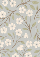 Detalle patrón floral papel mural Elodie de AS Print Studio