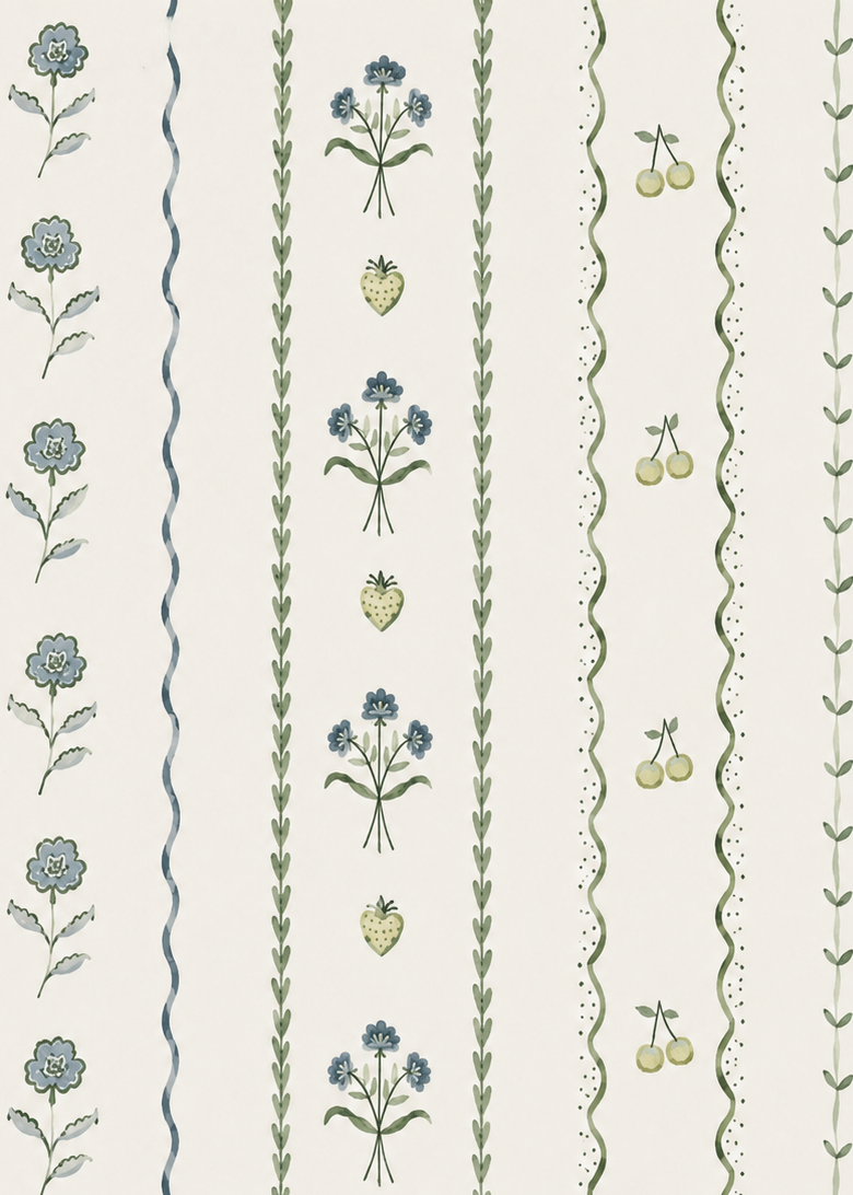 Papel Mural Marguerite Stripe | AS Print Studio 